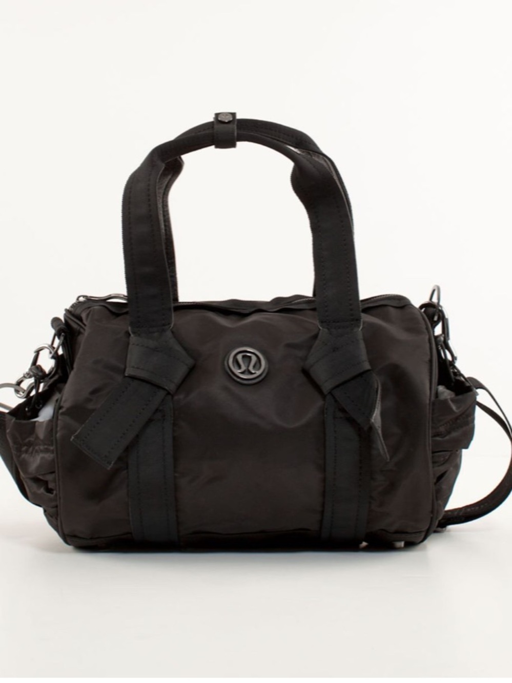 Lululemon Black DTB Mini Duffel Bag Crossbody Gym Travel Rare Crossbody
